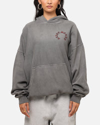 Saint Morta Worldwide Boxy Hoodie Washed Charcoal