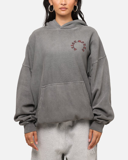 Saint Morta Worldwide Boxy Hoodie Washed Charcoal