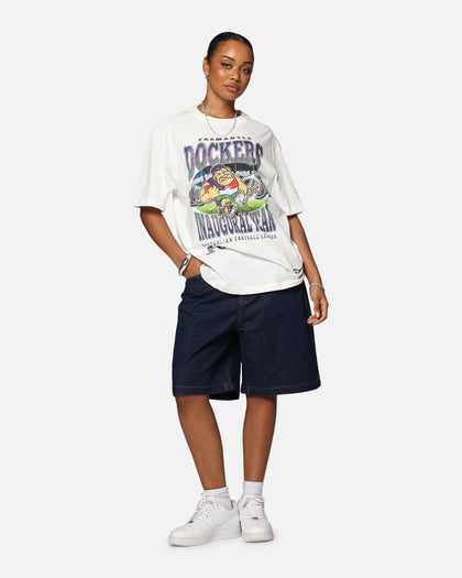 Mitchell & Ness Fremantle Dockers Mascot T-Shirt Vintage White