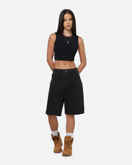 Carre Solace Baggy Jorts Washed Black