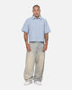 Ed Hardy Vandal Button Up Shirt Blue Check