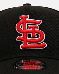 New Era St. Louis Cardinals 'Black And Team Color' 9FORTY A-Frame Snapback Black/Official Team Color