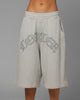 Loiter Destruct Sweat Shorts Grey