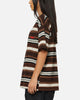 Carre Striped Pocket T-Shirt Brown Stripe