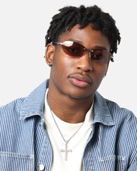 Le Specs Slinky Sunglasses Silver