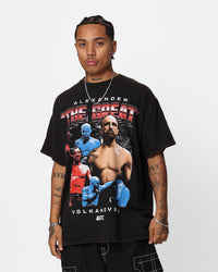 UFC By 73Studio Alexander The Great Vintage T-Shirt Black Wash