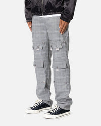 MNML Plaid All Over Pocket Pants Grey