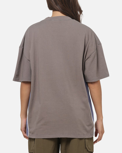 Carre Athletic Panel Crew T-Shirt Washed Charcoal