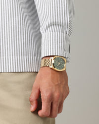 Nixon Time Teller Chrono Watch Gold/Green