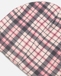 Loiter Ribbed Skully Pink Plaid