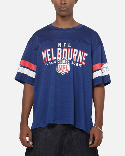 Majestic Athletic NFL Melbourne '26 Mesh T-Shirt Blue