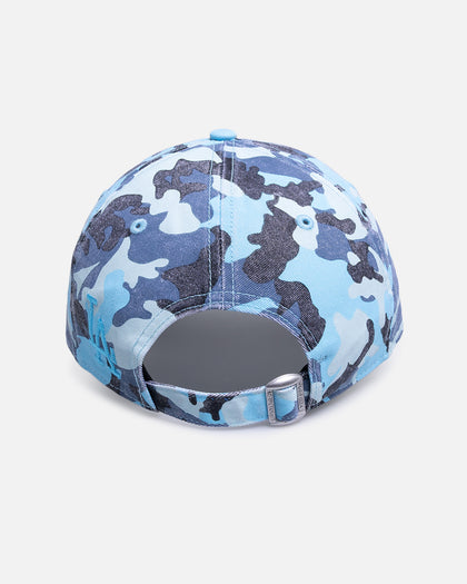 New Era Los Angeles Dodgers 'Frayed Washed Camo' 9TWENTY Strapback Pastel Blue