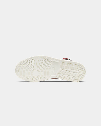 Jordan Women's Air Jordan 1 Mid "Burgundy Dusty Red" Particle Beige/Black/Canyon Rust/Sail