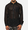 XXIII Terrace Knit Long Sleeve Button Up Shirt Black