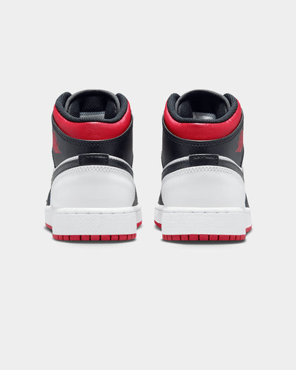 Jordan Kids' Air Jordan 1 Mid (GS) White/Gym Red