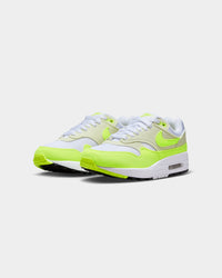Nike Women's Air Max 1 '87 "Volt Suede" White/Volt-Sea