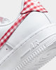 Nike Women's Air Force 1 '07 "Gingham Plaid" White/Mystic Red