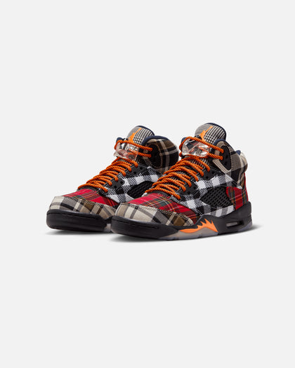 Jordan Kids' Air Jordan 5 Retro Plaid (GS) Black/Orange