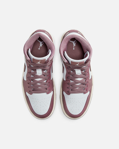 Jordan Women's Air Jordan 1 Mid "Sky J Mauve" Pure Platinum/Sky J Mauve
