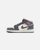 Jordan Kids' Air Jordan 1 Mid SE "Floral" (GS) Anthracite