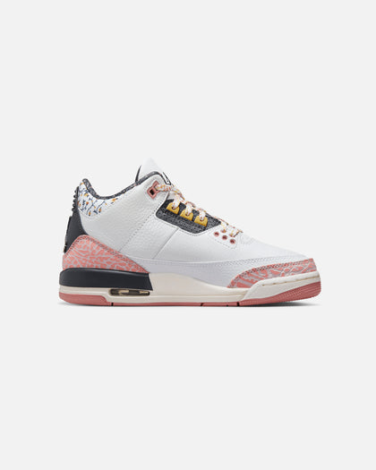 Jordan Kids' Air Jordan 3 Retro "Red Stardust" (GS) White/Anthracite
