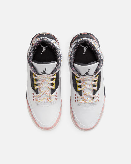 Jordan Kids' Air Jordan 3 Retro "Red Stardust" (GS) White/Anthracite