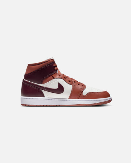 Jordan Women's Air Jordan 1 Mid Dusty Peach/Sail/White/Night Maroon