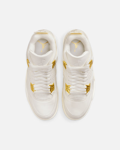 Jordan Women's Air Jordan 4 Retro "White And Gold" Sail/Metallic Gold