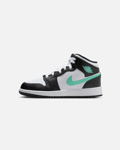 Jordan Kids' Air Jordan 1 Mid (GS) White/Green Glow