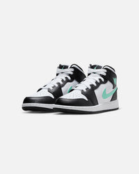 Jordan Kids' Air Jordan 1 Mid (GS) White/Green Glow