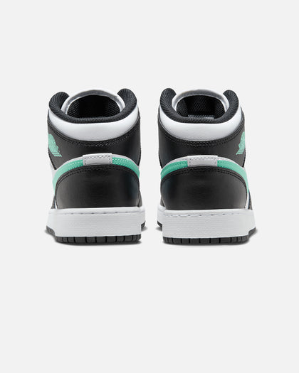 Jordan Kids' Air Jordan 1 Mid (GS) White/Green Glow