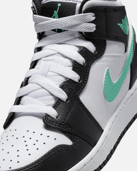 Jordan Kids' Air Jordan 1 Mid (GS) White/Green Glow