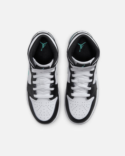 Jordan Kids' Air Jordan 1 Mid (GS) White/Green Glow