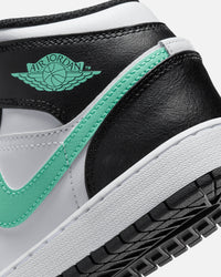 Jordan Kids' Air Jordan 1 Mid (GS) White/Green Glow