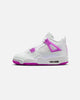 Jordan Kids' Air Jordan 4 Retro (GS) "Hyper Violet" White/Hyper Violet