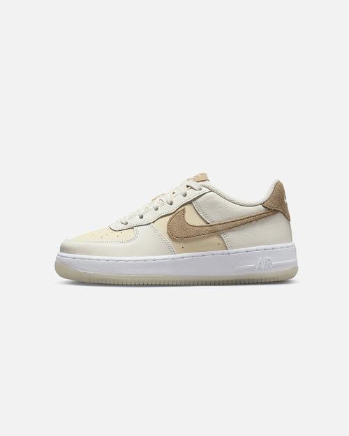 Nike Kids' Air Force 1 LV8 Sail/Khaki-Coco