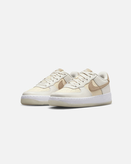 Nike Kids' Air Force 1 LV8 Sail/Khaki-Coco