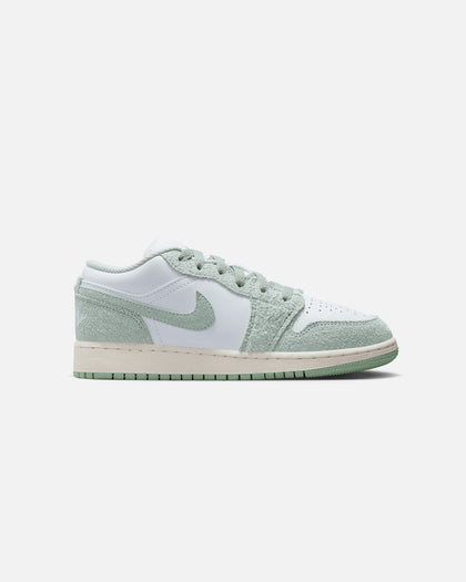 Jordan Kids' Air Jordan 1 Low SE (GS) White/Seafoam-Sail