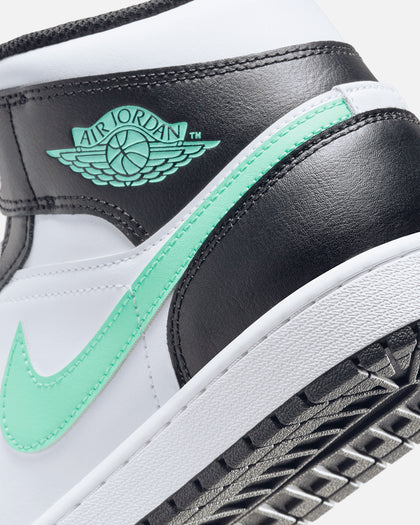 Jordan Air Jordan 1 Mid White/Green Glow