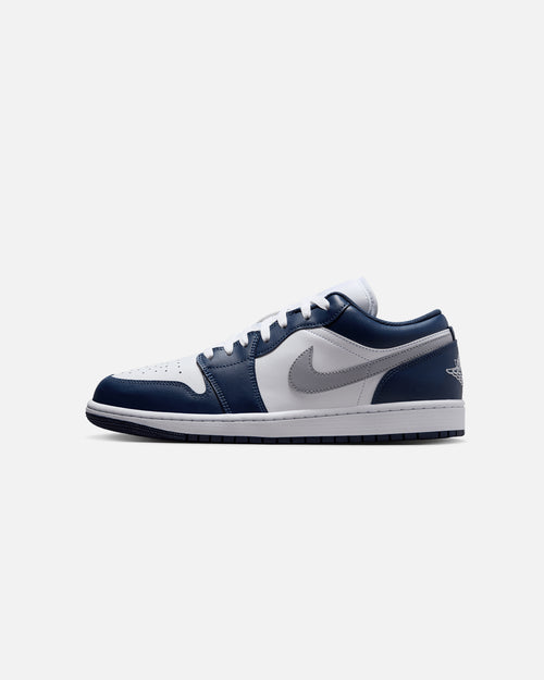 Jordan Air Jordan 1 Low "Midnight Navy" White/Wolf Grey