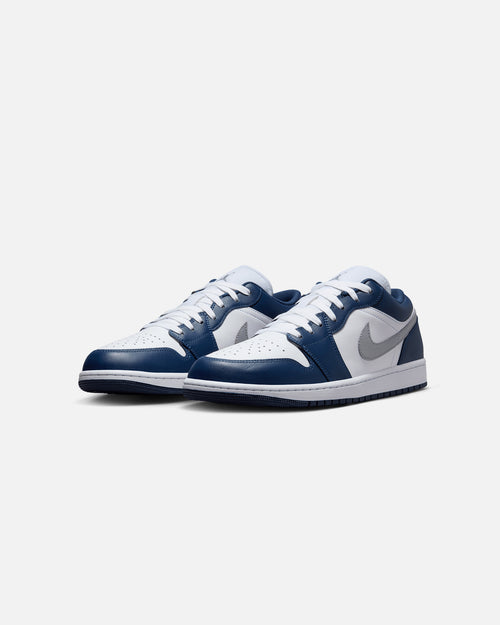 Jordan Air Jordan 1 Low "Midnight Navy" White/Wolf Grey