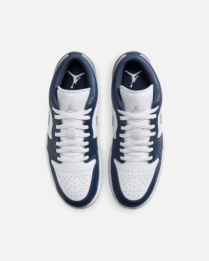 Jordan Air Jordan 1 Low "Midnight Navy" White/Wolf Grey