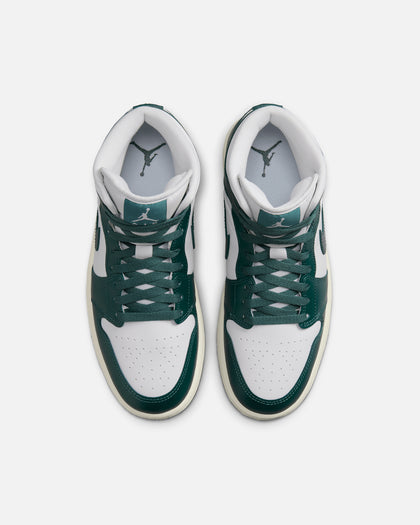 Jordan Women's Air Jordan 1 Mid "Oxidised Green" White/Oxidized Green