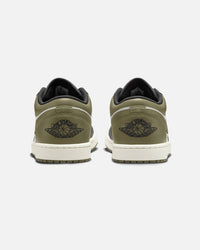 Jordan Air Jordan 1 Low "Black Toe Medium Olive" Black/White