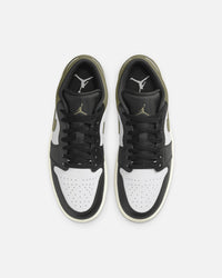 Jordan Air Jordan 1 Low "Black Toe Medium Olive" Black/White