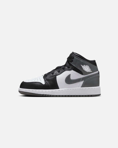 Jordan Kids' Air Jordan 1 Mid (GS) Black/Iron Grey