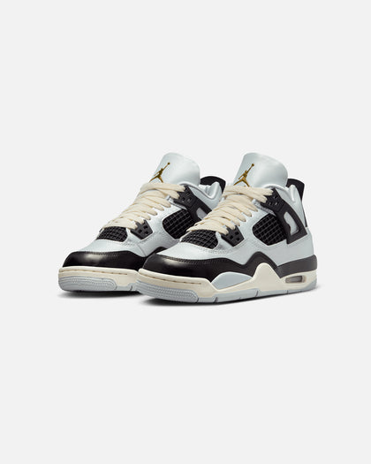 Jordan Kids' Air Jordan 4 Retro (GS) 'Pure Platinum' Pure Platinum/Metallic Gold