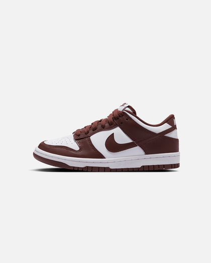 Nike Kids' Dunk Low (GS) White/Redwood-Gym Red