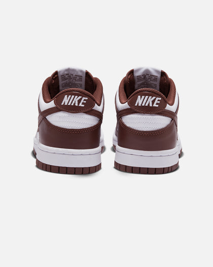 Nike Kids' Dunk Low (GS) White/Redwood-Gym Red