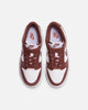Nike Kids' Dunk Low (GS) White/Redwood-Gym Red